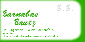 barnabas bautz business card